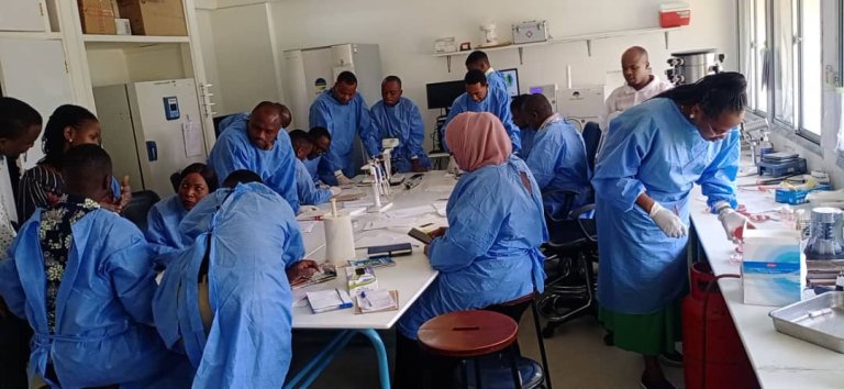 Tanzania lab training 2025. Photo: TVLA
