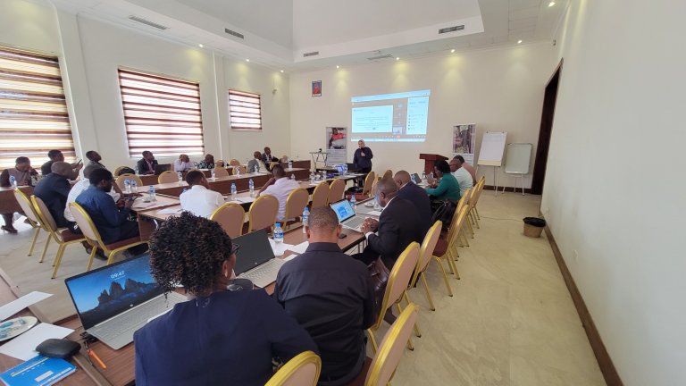 Shimaa ALi from the NVI presented the project's activities. Photo: Stephano Materego, TVLA