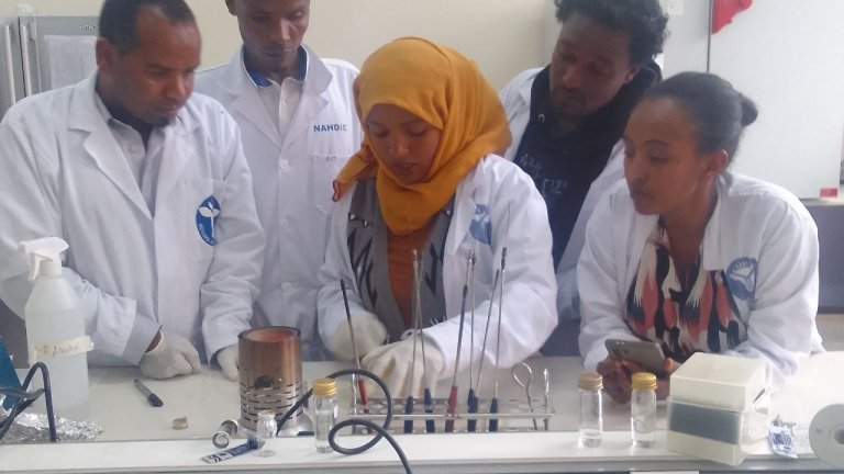 Laboratory training in Ethiopia 2026.