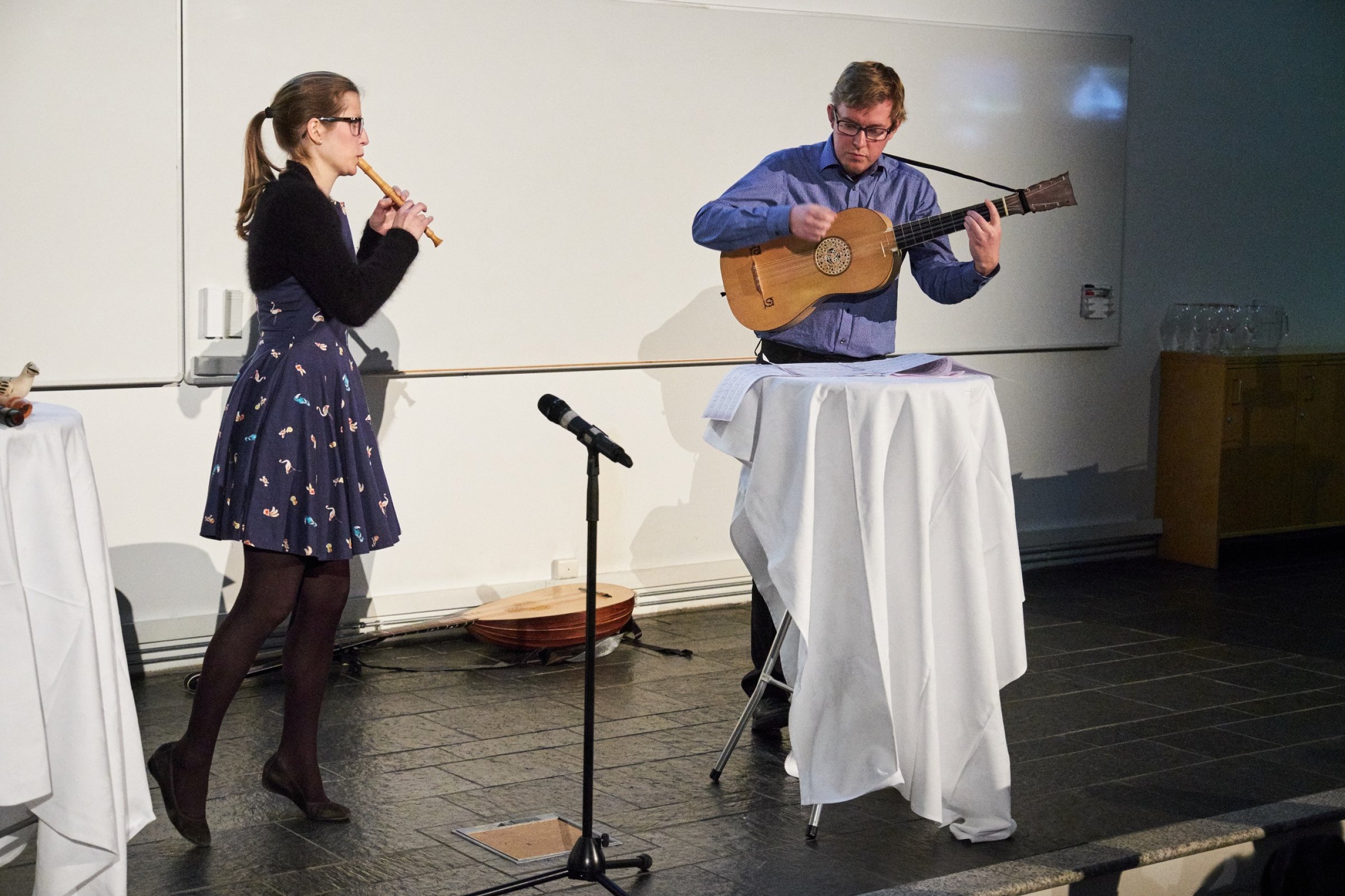Musikalsk innslag frå Ingeborg Christophersen og Erik Skanke Høsøien. Foto Eivind Røhne.