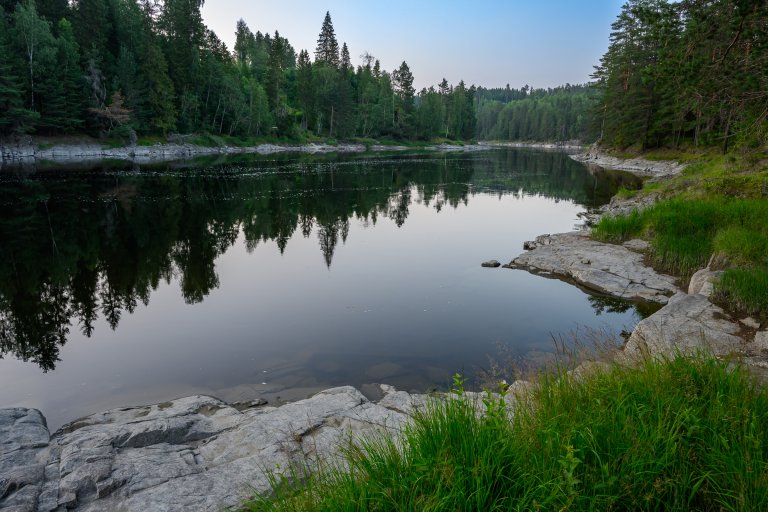 Drammenselva. Foto: David A. Strand, Veterinærinstituttet
