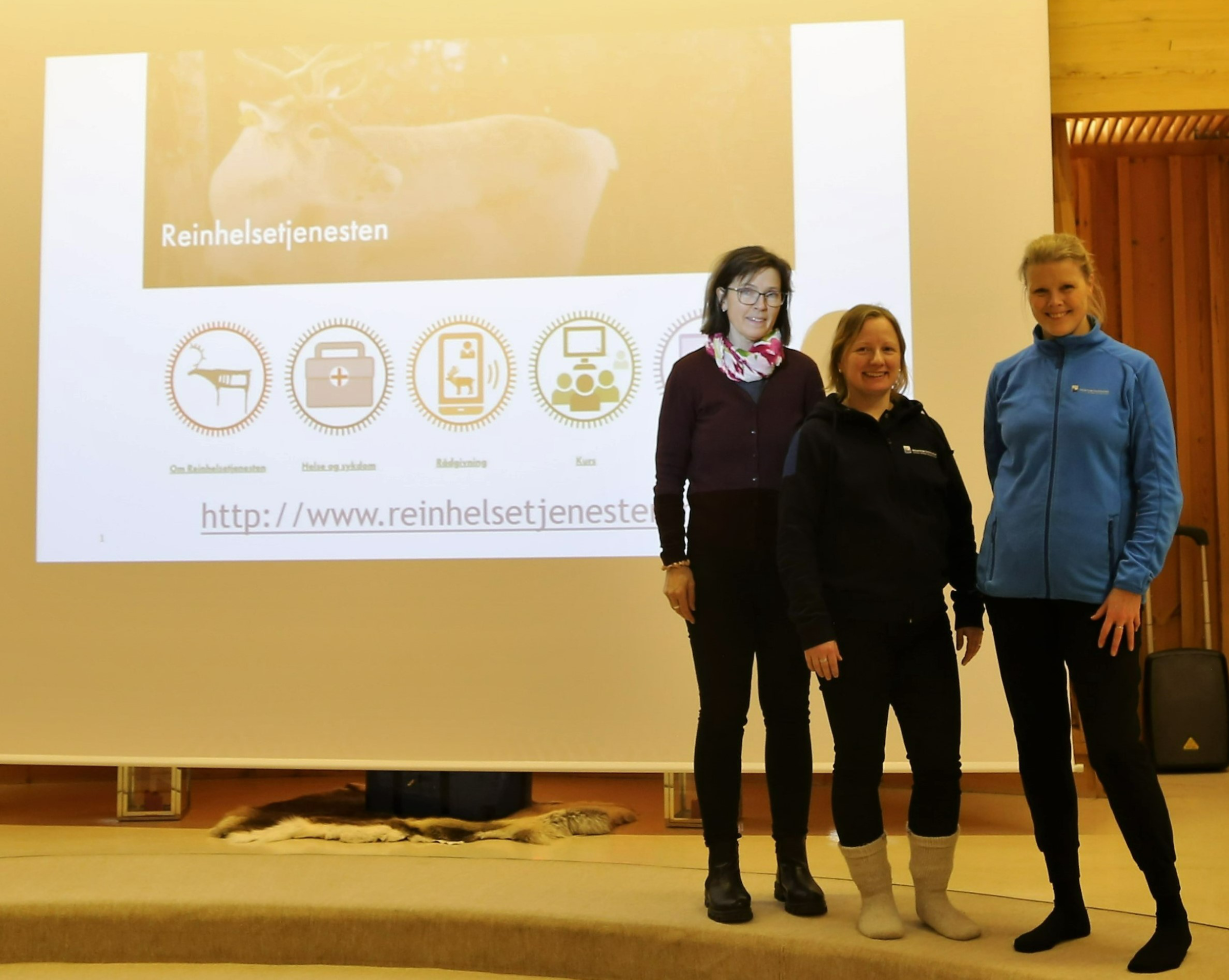 Torill Mørk, Line Olsen og Ingebjørg Helena Nymo. Foto: Privat