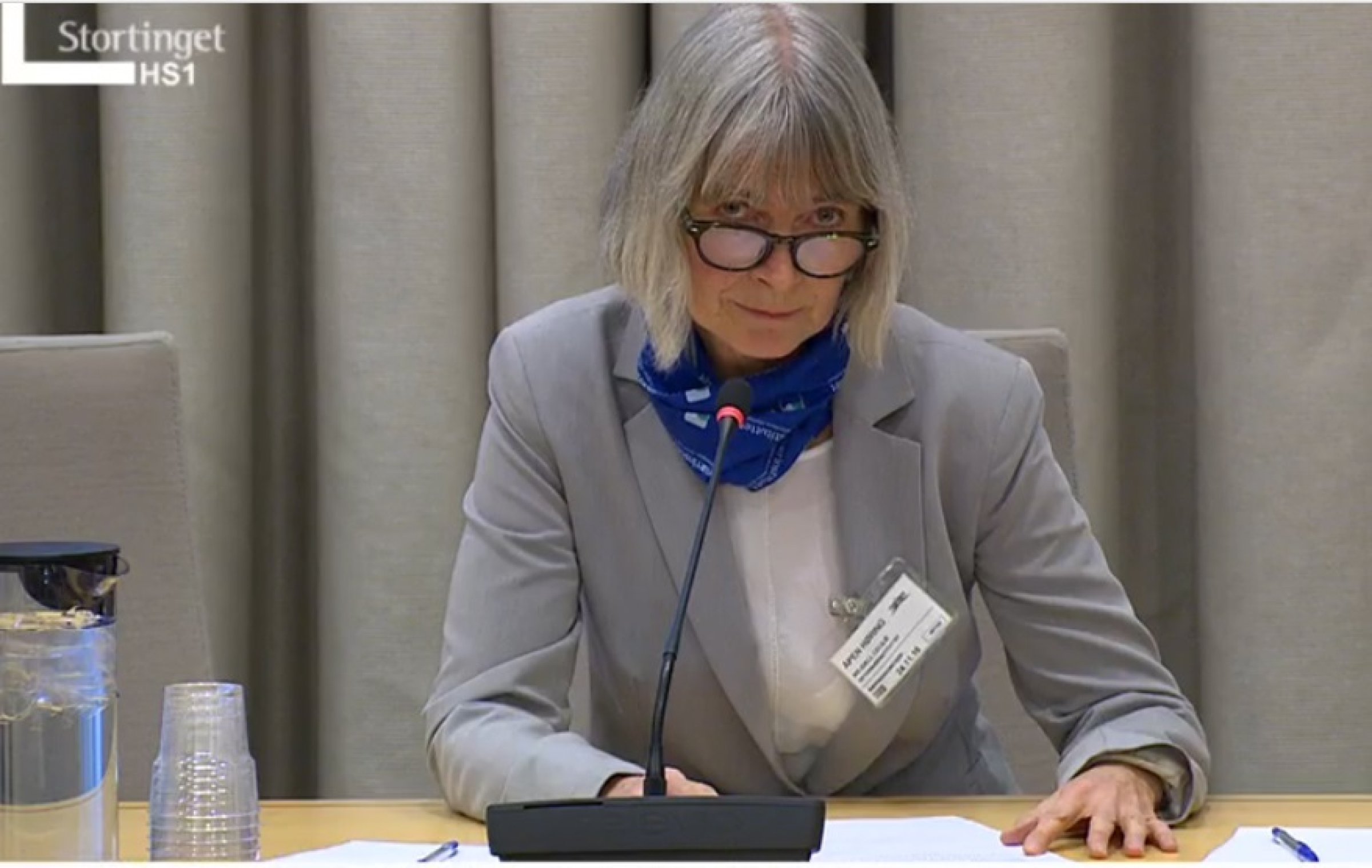 Cecilie Medjell under Næringskomiteens høring om pelsdyroppdrett.